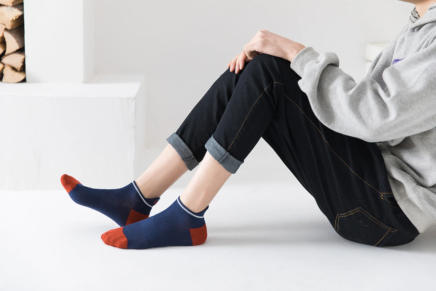 Men's boat socks shallow mouth low top antiskid thin socks South Korea Japanese pure cotton spring and autumn men socks 5 pairs