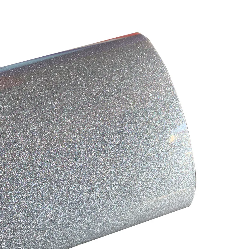 1 лист 30 см x 50 см блеск теплопередачи винил термопресс режущий плоттер HTV железа на пленке DIY - Цвет: laser silver