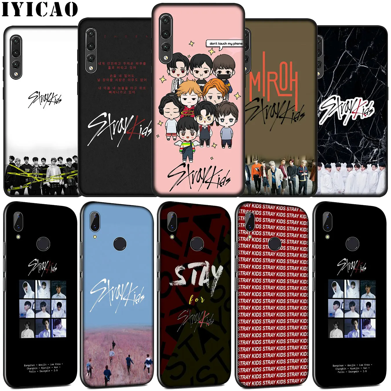 Мягкий силиконовый чехол для телефона IYICAO KPOP Stray Kids Huawei P30 P20 Pro P10 P9 Lite Mini 2017 2016 P Smart Z