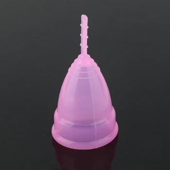 

Reusable Soft Cup Silicone Menstrual Cup Big And Small Sizes Three Colors Women Hygiene Health Care Supplies