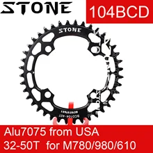 Камень 104BCD круглая цепь для Shimano M430 m780 m610 M980 34t 36t 38t 40 42 44 46 48T MTB велосипед Звездочка зуб пластина