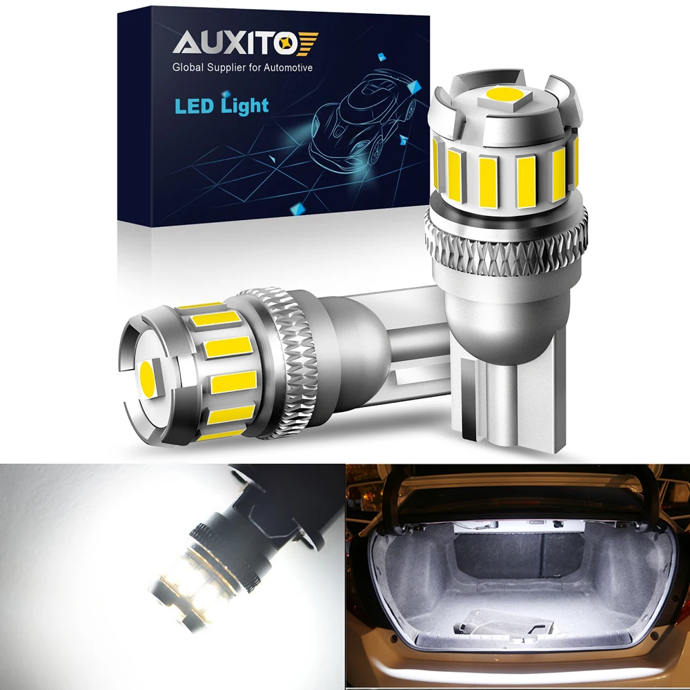 AUXITO 2x T10 W5W светодиодный Canbus 194 лампа для Nissan Qashqai Leaf X Trail Note Tiida Almera светильник