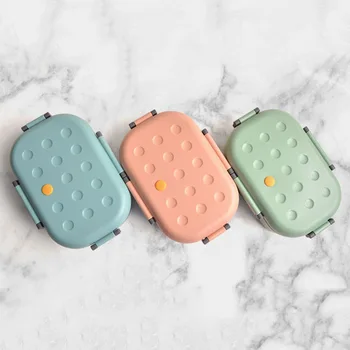 

Fresh lunch box PP fall proof student lunch box silica gel vent plug separation fresh box couple lunch box