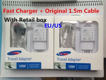 

10set Original Quality 9V 1.67A Adaptive Fast Charging Charger Adapter EU/US plug with 1.5M micro USB For s amsung S6 S7 edge