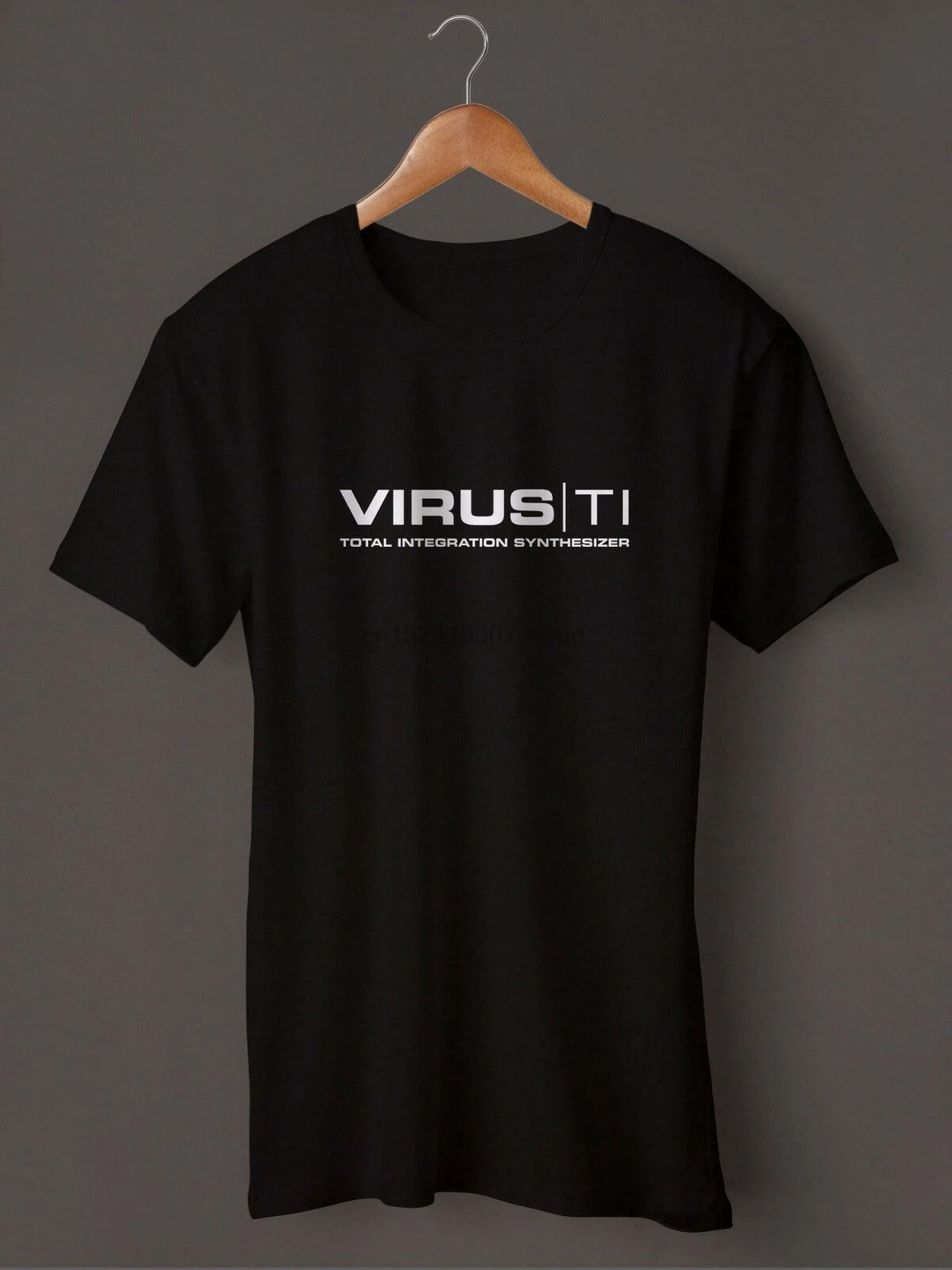 Черная футболка с логотипом Virus TI Synthesizer S M L XL 2XL 3XL | Мужская одежда