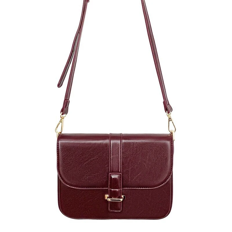 

2020 New Brand Women Bag Vintage Small Message Bag Three Layers Ladies Shoulder Bag PU Leather Preppy Style Youth Crossbody Bag
