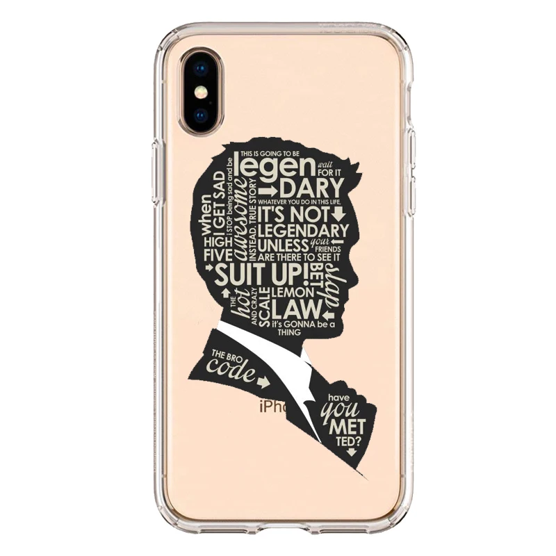 Американский горячий ТВ как я мет вашу маму чехол для iPhone X 10 6 6S 7 8 Plus XS MAX XR Прозрачный Мягкий ТПУ силиконовый чехол для телефона - Цвет: TPU