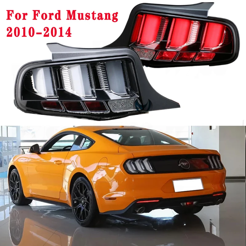 tail light 2010-2014 Автомобильный Стайлинг для Ford фары- DRL Объектив двойной луч для Mustang светодиодный фонарь HID Xenon bi xenon объектив авто аксессуары - Цвет: tail light 2010-2014