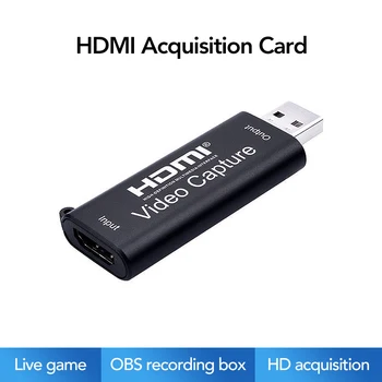 

4K Video Capture Card USB 3.0 2.0 HDMI Video Grabber Record Box for PS4 Game DVD Camcorder Camera Recording Live Streaming