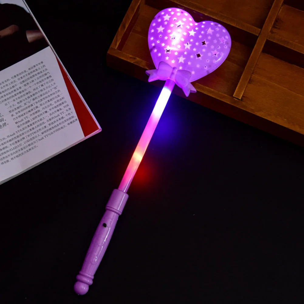 Светящаяся волшебная палочка принцесса палочка Сердце Led многоцветный мигающий светильник ing вечерние светильник-скипетр Новинка игрушка