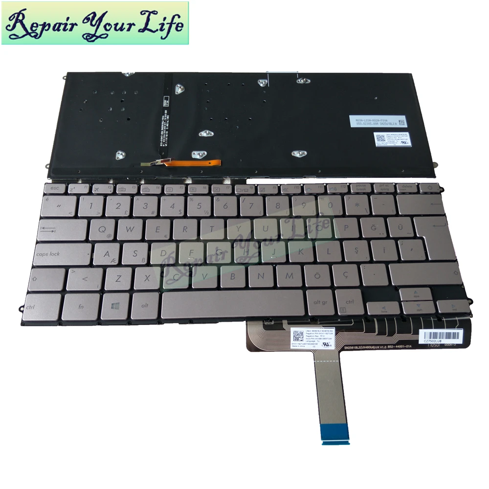 UX490 Венгрия клавиатура подсветка для ASUS ZenBook 3 Deluxe UX490CA UX490UA венгерский HU