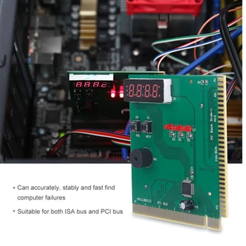 

PC Tool PCI Motherboard Debug Led Test Multi Apply Easy Use Detect Accessories Post Analyzer Diagnostic Card Desktop Computer