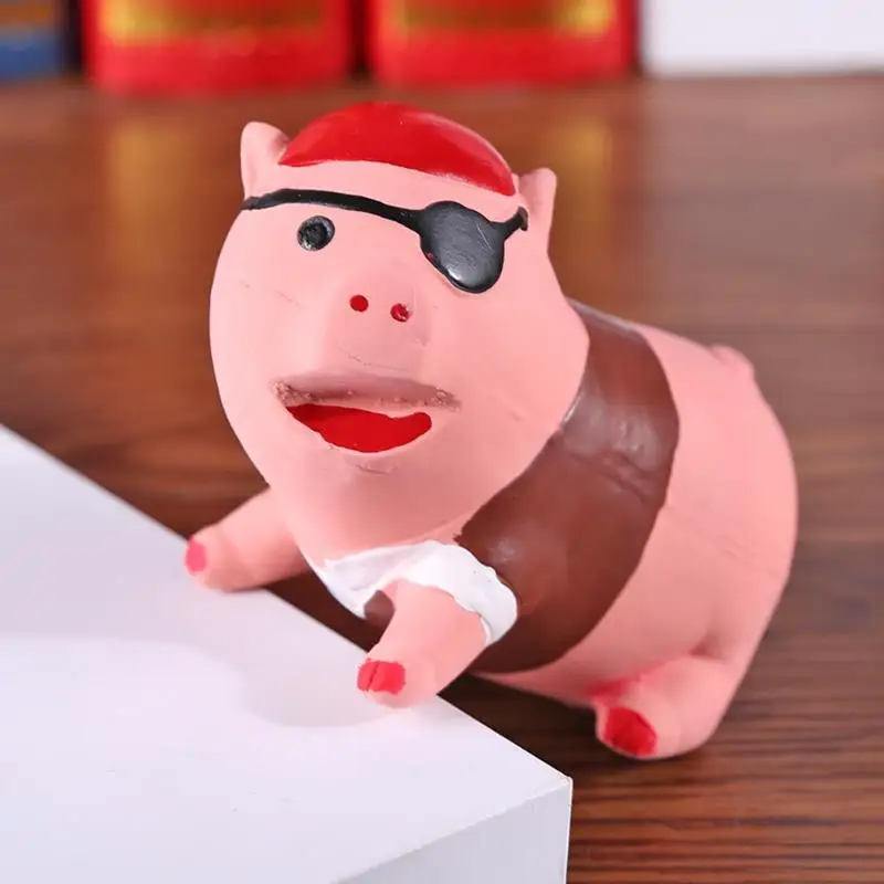 Износостойкие игрушки для собак прочная латексная игрушка забавный мультфильм поросенок кукла укус износостойкость писк питомца щенок интерактивные материалы