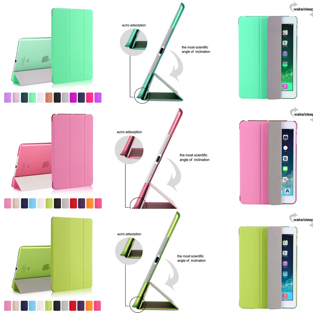 Подходит для iPad 9 7 дюймов Air 3 2 1 pro10.5 2017/2018 защитный чехол mini & 4 5. Умный из ПУ кожи