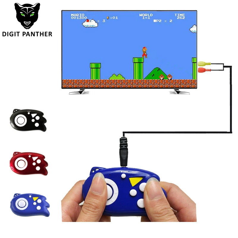 Мини карманный семейный ТВ плеер встроенный 89 классических игр видео игровая