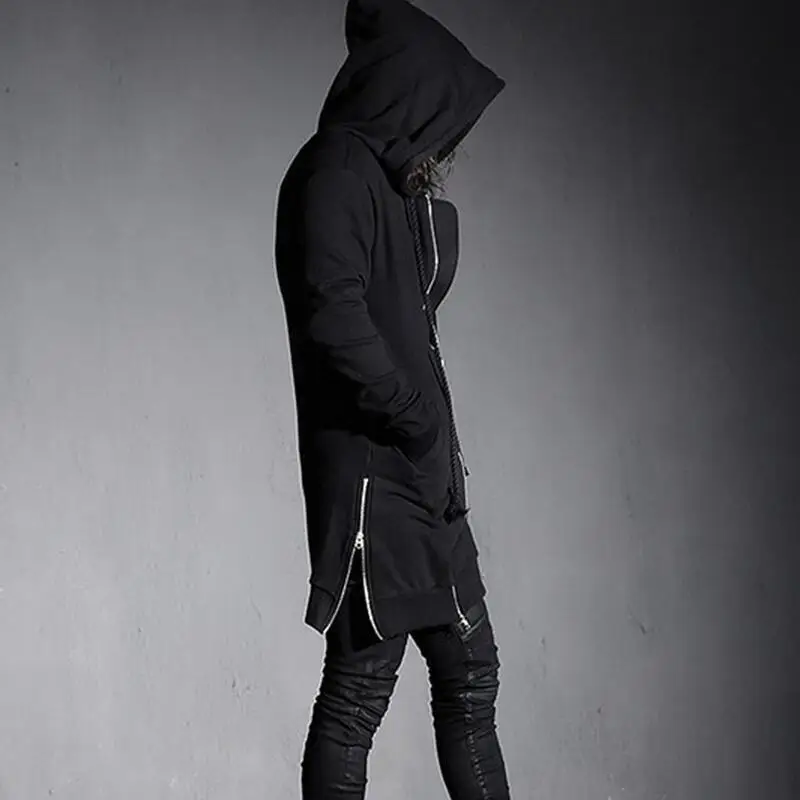 Новинка весны мужские модные толстовки Панк мотроцил боевые приталенные пальто