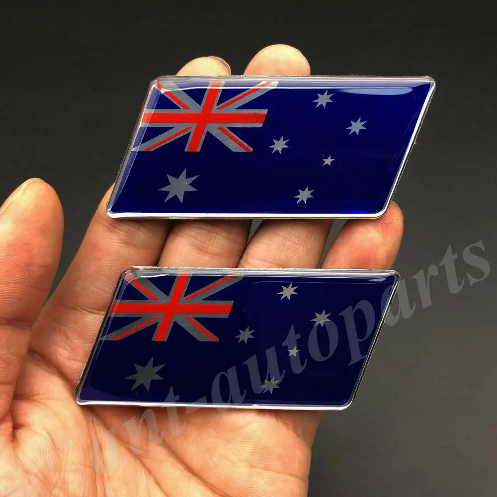 

2x Australia Australian Flag Car Fender Emblem Badge Motorcycle Fairing Sticker