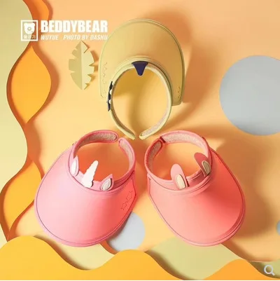 

BEDDYBEAR Children Sun Protection Hat Summer Topless Hat Versatile Sun UV-Protection Topee Beach Hat