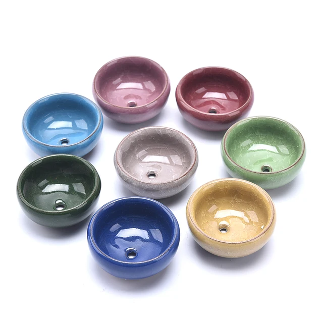 Új Jégkrém Máz 7 Színes Virágkerámia Zamatos Ültetvényes Mini Edény Kert Virágpapír Otthoni Iroda Dekorációjának Edényéhez - Image 2