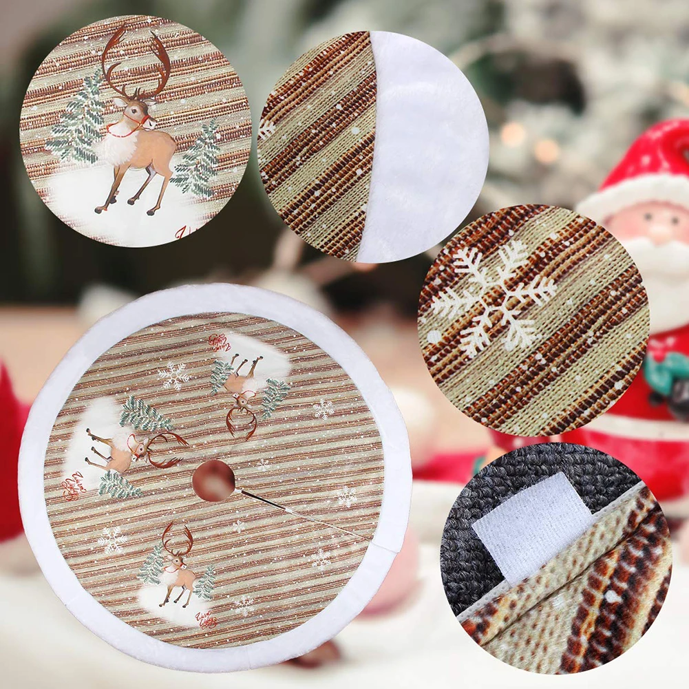 98 см домашняя Рождественская юбка для елки фартуки Новогодняя Рождественская елка юбка домашняя Рождественская елка украшения Новогоднее украшение Новинка