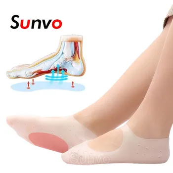 

Moisturizing Heel Socks Arch Support for Flat Foot Silicone Gel Sock Cracked Skin Care Cracking Protector Orthotic Pads Inserts