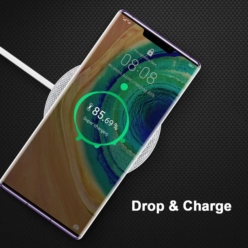 Оригинальное Беспроводное зарядное устройство huawei SuperCharge Max 27 Вт, стандарт Qi, сертифицировано для mate 30 Pro iPhone 11 Pro Max