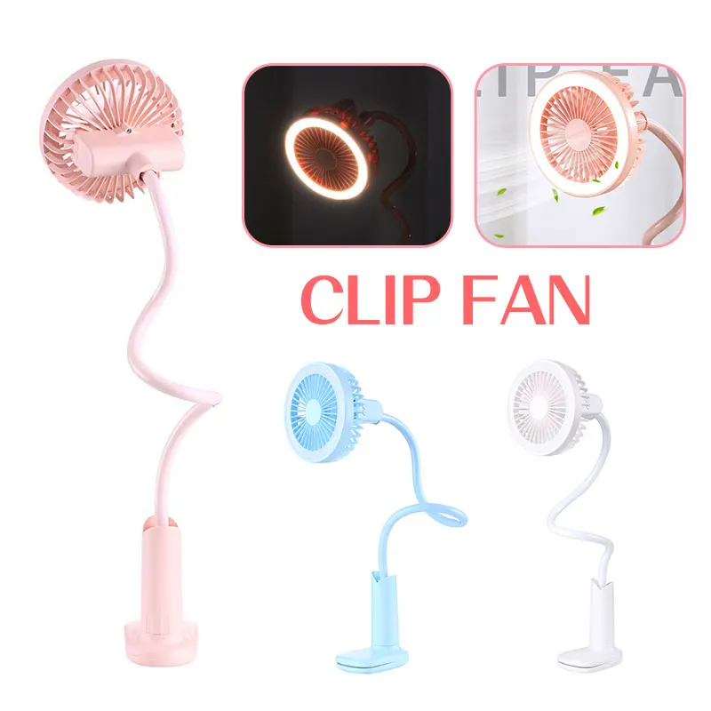 Reading Light LED Clip Booklight Book Lamp Flexible Portable Adjustable Mini Fan COB Rechargeable Torch Piano Music Stand Study