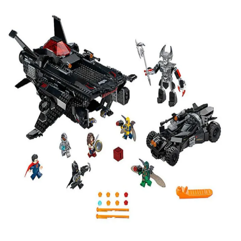  Bela 10846 DC Comic Super Hero Flying Fox Batmobile Airlift Attack Building Blocks 991pcs Brick edu
