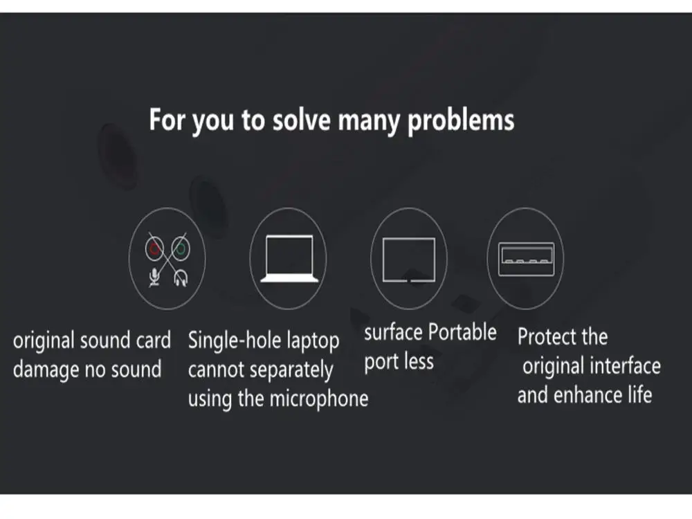 Не нужно Драйвер программного обеспечения USB звуковая карта USB микрофон и USB наушники