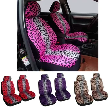 

Car Seat Cover Universal Car Seat Protector Front Seat Cushion Pad Mat Leopard Digital Printing Type For Auto Interior