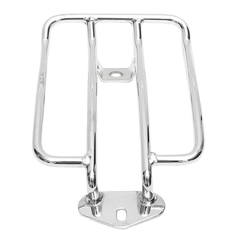 

ABFU-Motorcycle Luggage Rack Backrest for Sportster Xl 883 Xl1200 X48(Chrome)