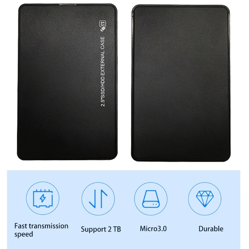 2.5-inch 2TB Ultra-thin Portable External Hard Drive USB3.0 Hard Drive Storage For PC/desktop/laptop/Chromebook