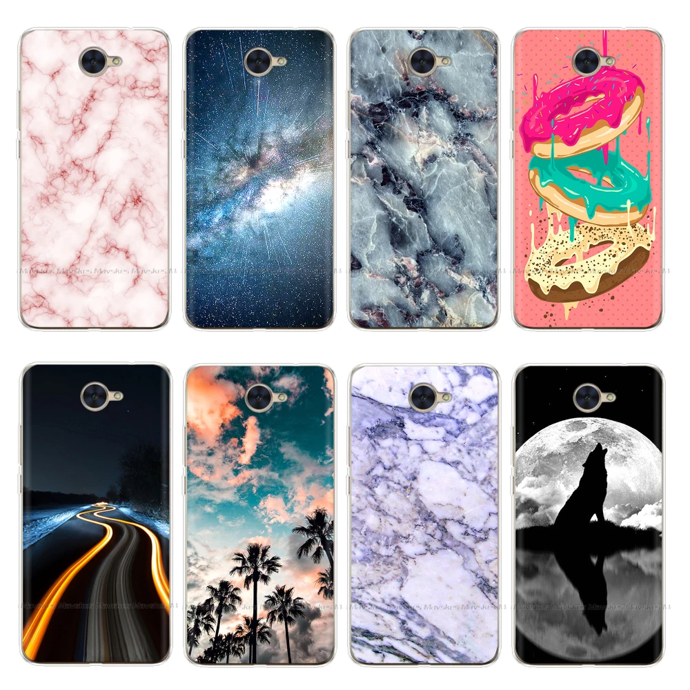 

Silicone phone case For huawei y7 2017 case soft tpu back cover for huawei Y7 2017 TRT-LX1 Cases Coque Etui full 360 protective