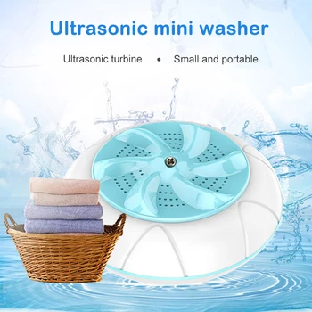 

Portable Turbines Washing Machine Laundry Mini Rotating Washer with USB Cable for Travel Home Business Trip Health99