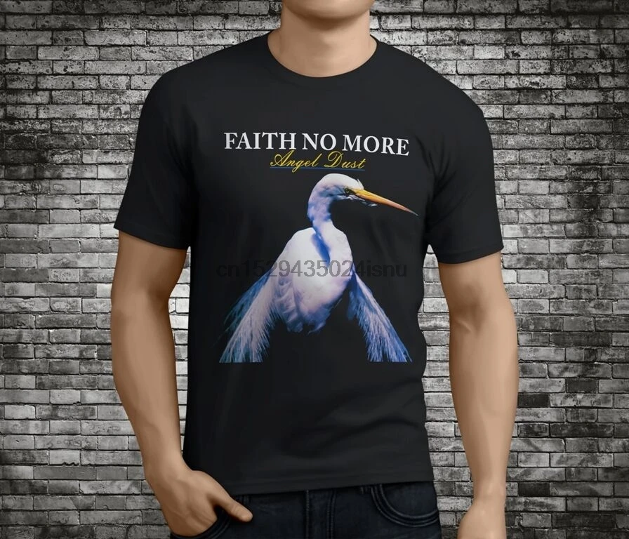 Футболка New FAITH NO MORE Angel Dust Rock Band Legend черная размер S-3XL | Мужская одежда