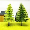 10pcs/5pcs HO OO Scale Model Trees Train Railroad Layout Diorama Wargame Scenery Entertainment accessories for DIY enthusiasts 1