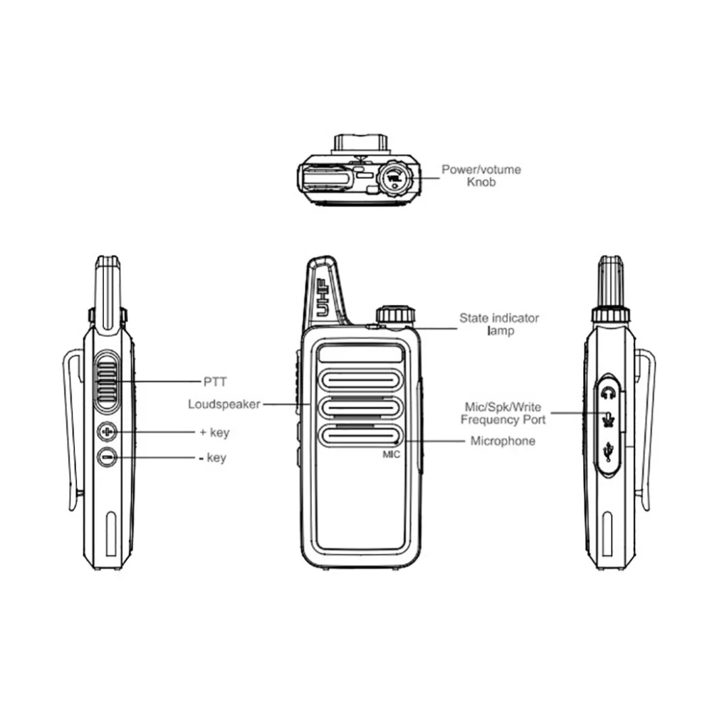 2 шт. BFR5 двухстороннее радио comunicator FM радио коротковолновым приемником telsiz R5 Любительское радио, Си-Би радиосвязь станция мини иди и болтай Walkie Talkie “иди и рация радиостанция