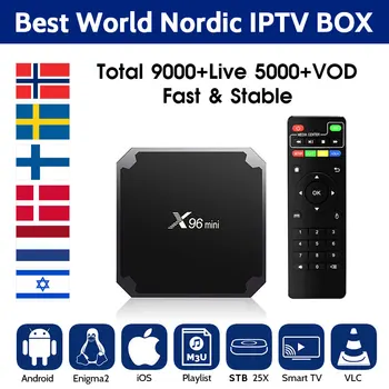 

X96 mini Smart TV BOX Android 7.1+Europe IPTV subscription Nordic IPTV Sweden Noway Israel Finland Dutch IPTV M3U android tv box