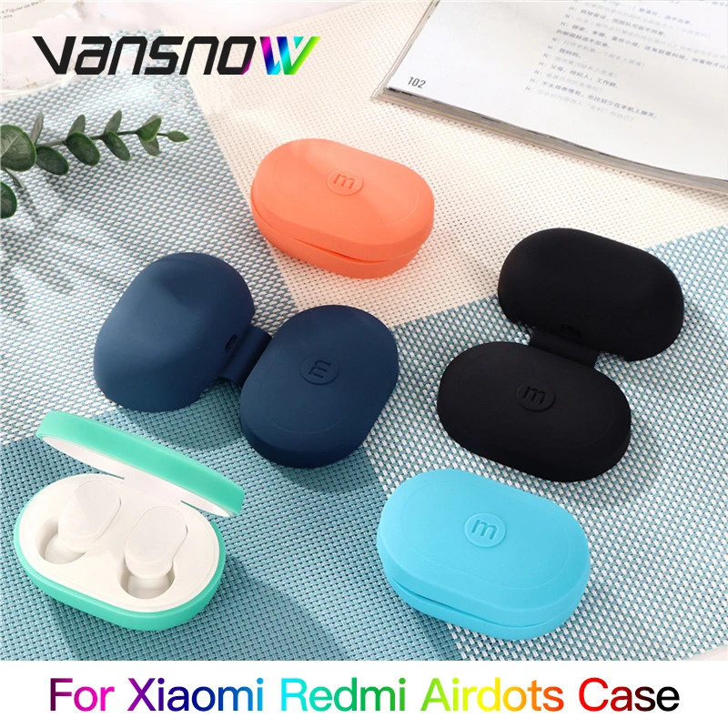 

Durable Silicone Case for Redmi Airdots . Case Youth&TWS Version Wireless Bluetooth Earphones Kits for Xiaomi Redmi AirDots Case