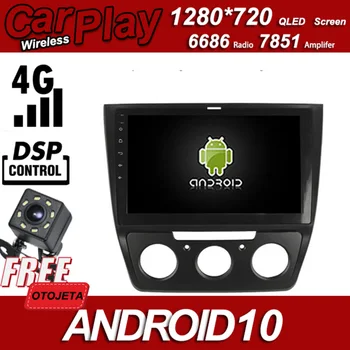 

Zinc Alloy Case Car Android 10 Player for SKODA YETI 2017 Manual AC Multimedia Wireless Carplay Bluetooth GPS Radio Head Unit