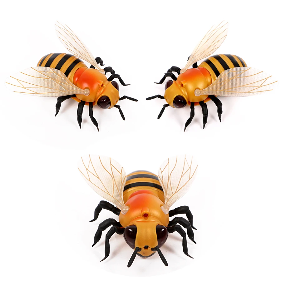 Инфракрасный на дистанционном управлении насекомые Honeybee модель игрушки Моделирование ИК RC Насекомые Пчела Электронный Робот-животное модель игрушка для розыгрыша Шутка игрушки