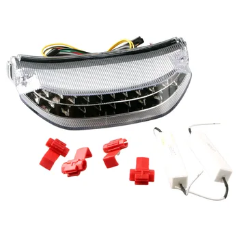 

e-Mark Integrated LED Motorcycle Taillight Turn Signal Light For Honda CBR600RR CBR 600RR 2013 2014 Clear