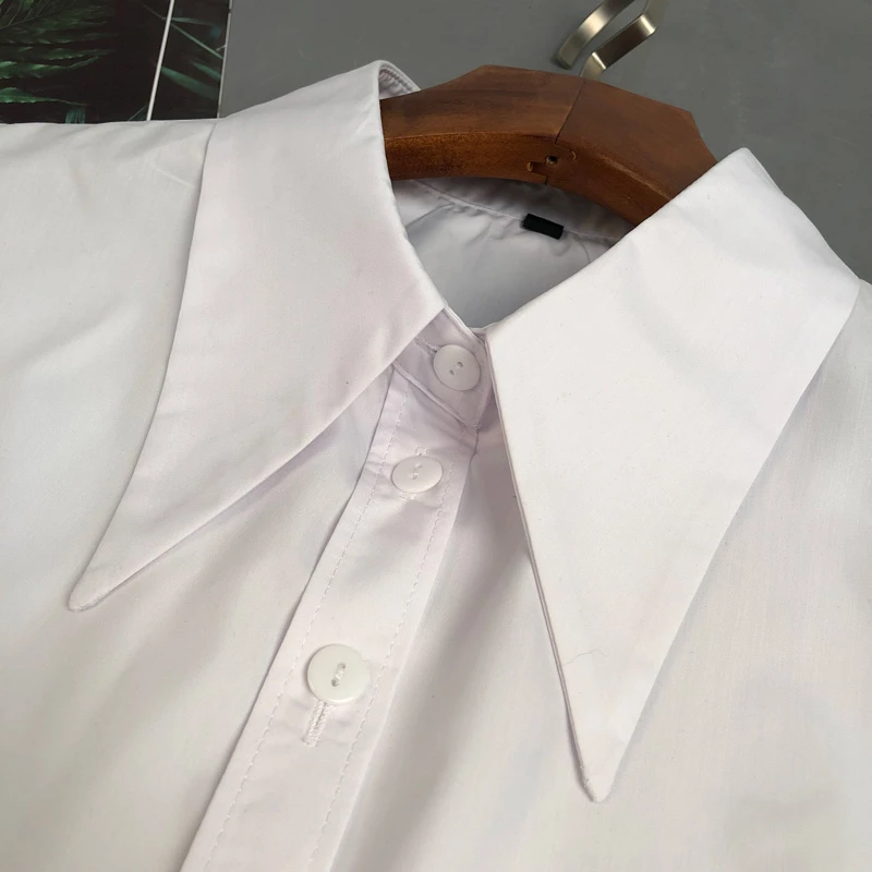 big collar shirt womens