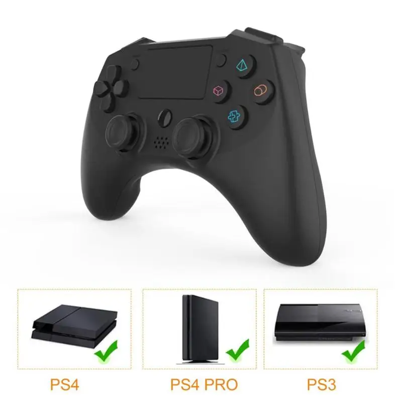 

Wireless Game Joystick Remote Vibration Controller with Touch Screen Standard Key USB Lithium Battery Charging for PS4 PRO