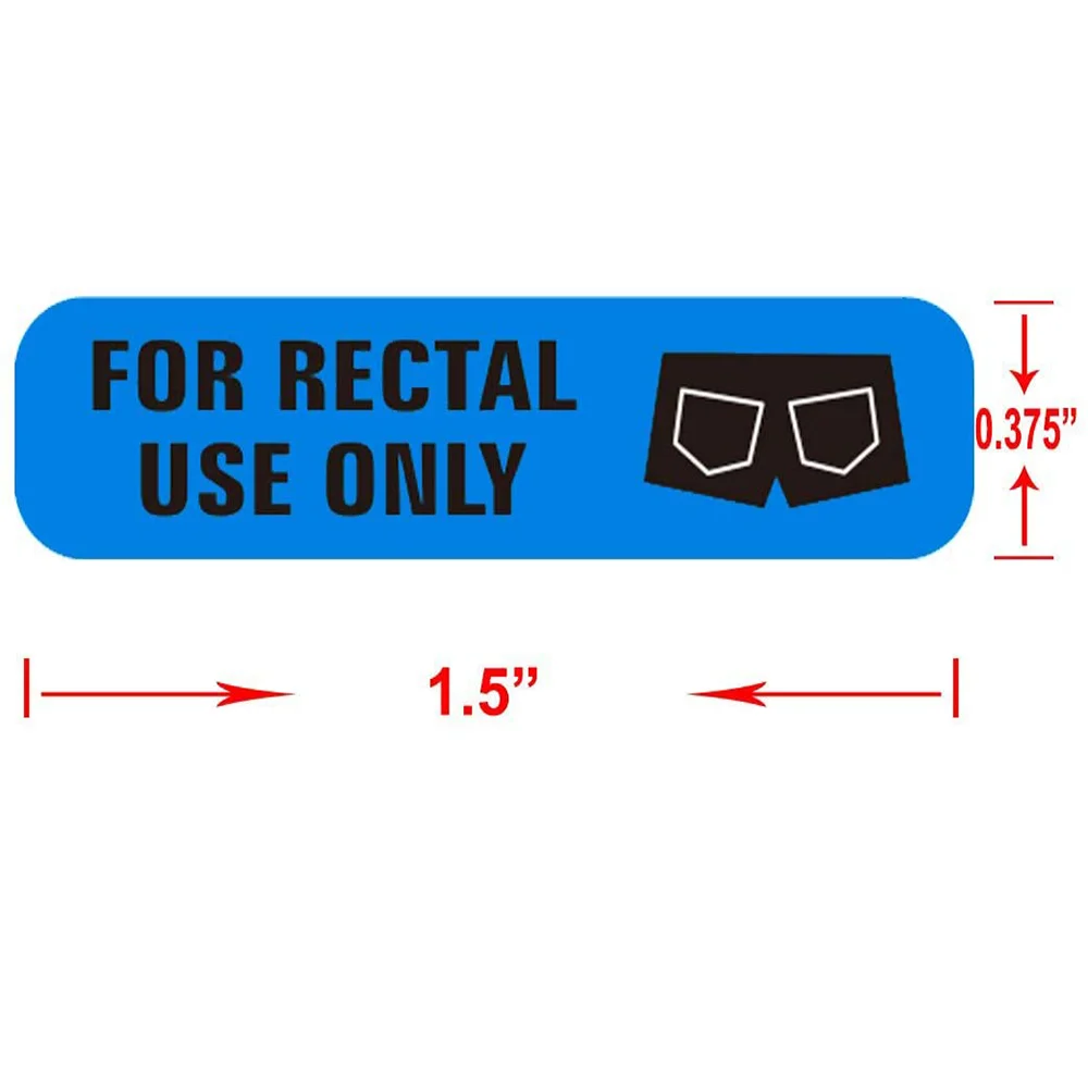 500pcs for Rectal Use Only Stickers 1.5 inches x 3/8 inches Waterproof Fun  Jokes Prank Stickers Fun Jokes Detachable Label - AliExpress