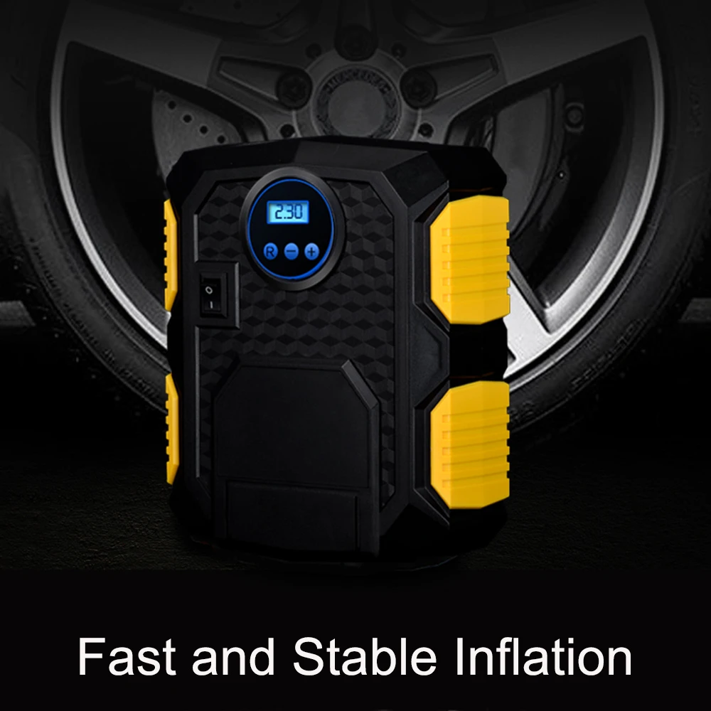 

Hot Digital Display Emergency Tire Inflator DC 12 Volt Car Portable Air Compressor Pump 150 PSI Portable Auto Air Compressor