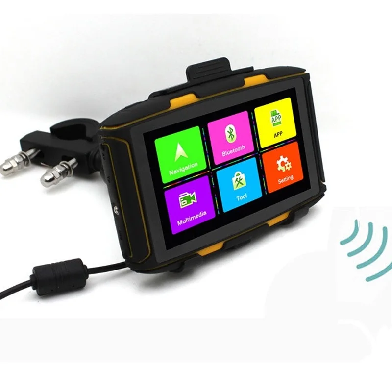 Водонепроницаемый Автомобильный мотоцикл Android GPS навигация IP67 WIFI Bluetooth 4 0 с Play Store
