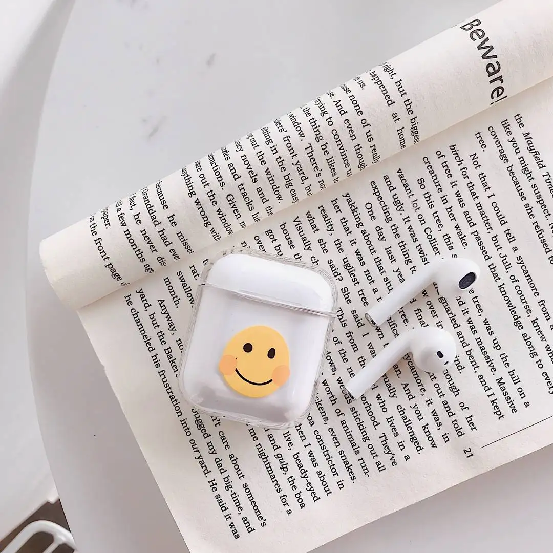 A10 Чехол для Apple AirPods с рисунком из мультфильма, прозрачный жесткий защитный чехол, беспроводной чехол для наушников, милый чехол для Airpods 2, прозрачный чехол, fundas - Цвет: A10