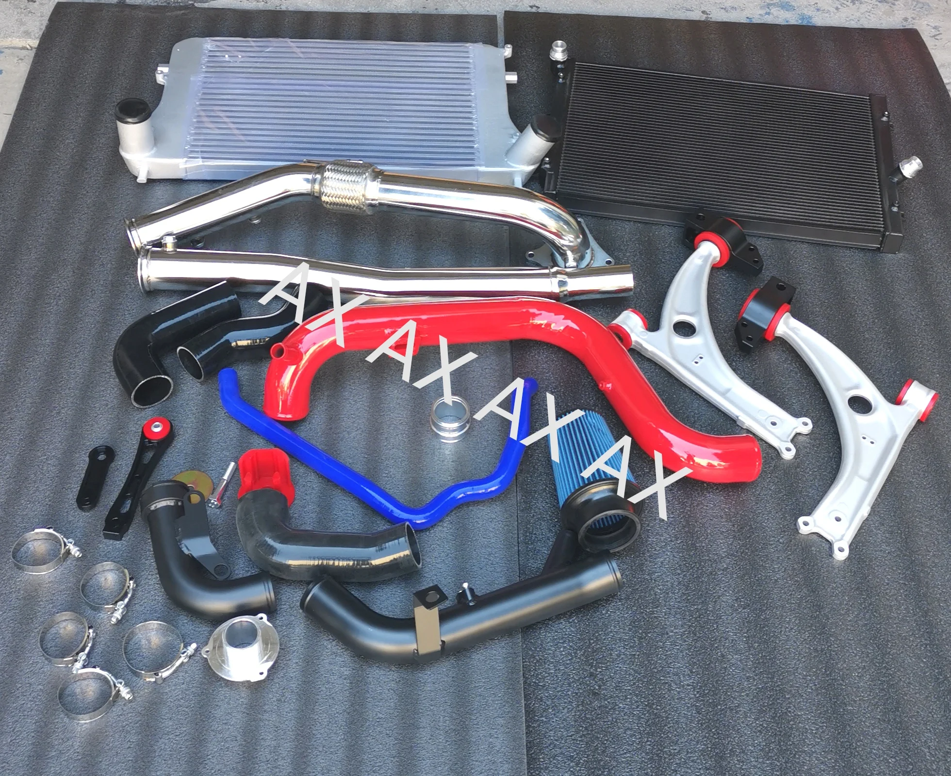 Интеркулер радиатор downpipe boost pipe Впускной этап 3 комплекта для vw mk6 r20 ea113 двигателя Интеркулер радиатор downpipe boost pipe Впускной этап 3 комплекта для vw mk6 r20 ea113 двигателя