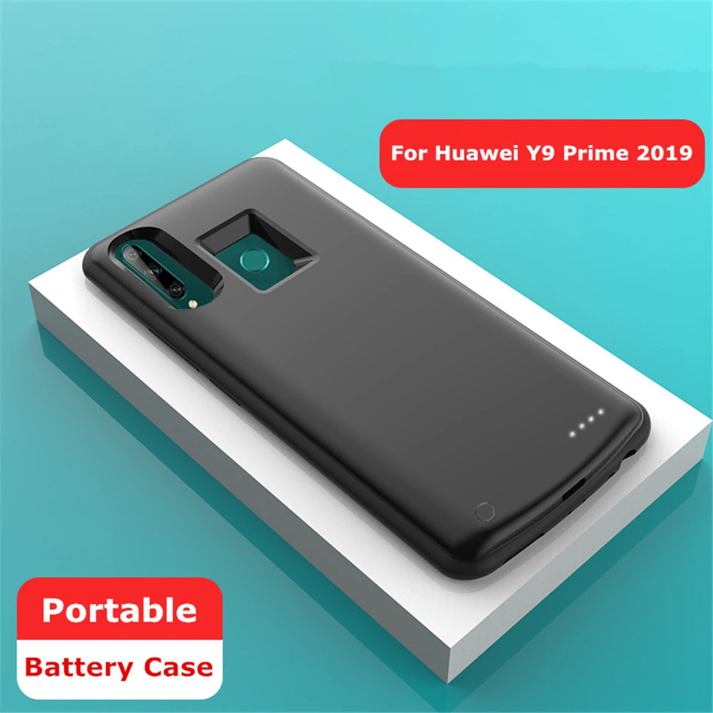 Силиконовые чехлы для зарядного устройства NTSPACE 6500 мАч Huawei Y9 Prime 2019 чехол батареи